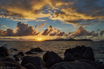 La Digue, Sonnenuntergang