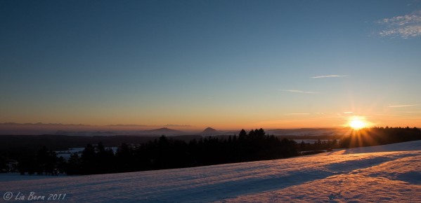Sonnenuntergang am Witthoh