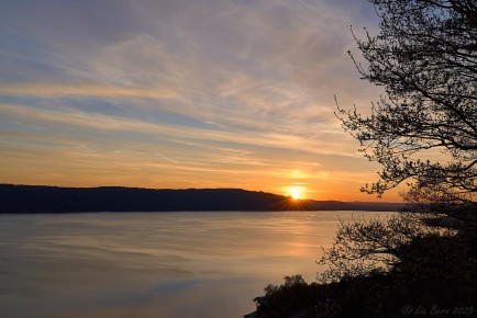 Sonnenuntergang von der Fidelishöhe am Bodensee