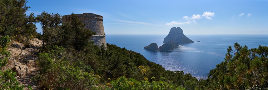 Es Vedrà vom Torre des Savinar, Ibiza
