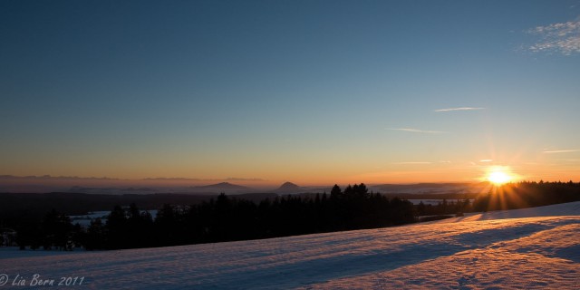 Sonnenuntergang am Witthoh